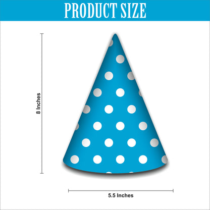 Blue & Pink Polka Dot Birthday Caps | Party Hats for Girls & Kids