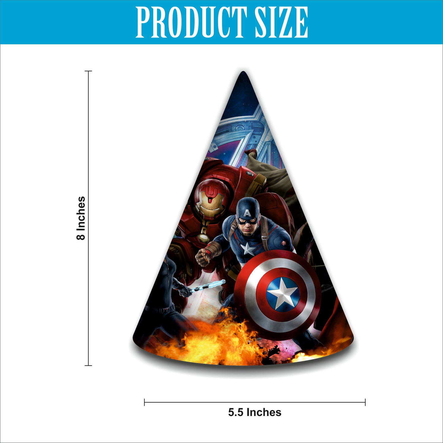 Avengers Happy Birthday Caps | Party Hats for Girls & Kids | Theme Party Caps of Boy
