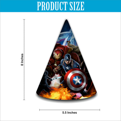 Avengers Happy Birthday Caps | Party Hats for Girls & Kids | Theme Party Caps of Boy