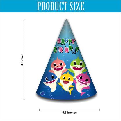 Baby Shark Caps for for Kids | Shark Themed Birthday Caps | Party Caps For Girls & Boy