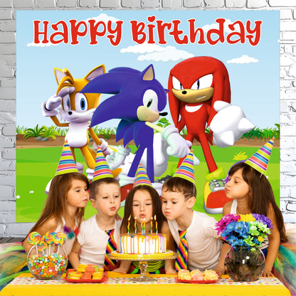 Sonic Theme Birthday Party Decoration | Speed Adventure Celebration Setup