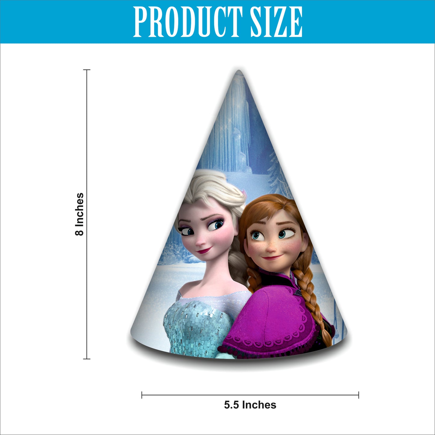 Frozen Birthday Party Hats | Themed Caps for Girls | Frozen Caps for Kids
