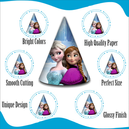 Frozen Birthday Party Hats | Themed Caps for Girls | Frozen Caps for Kids