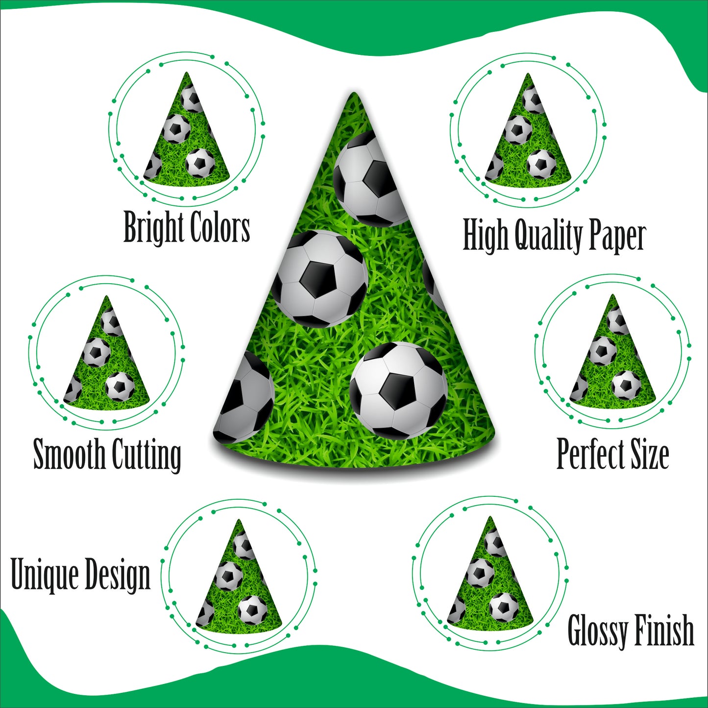Soccer Birthday Cap | Party Hats for Girls & Kids