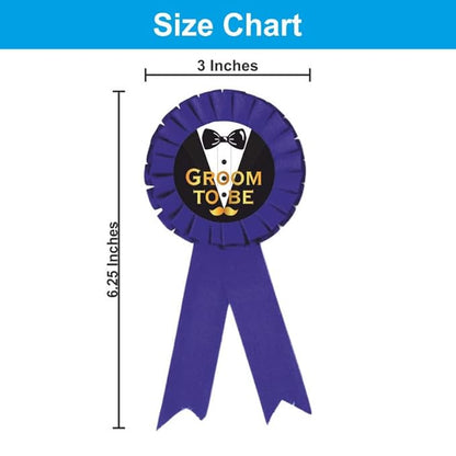 Team Groom Cute Badges for Wedding (Pack of 10 Pcs, Multicolor)
