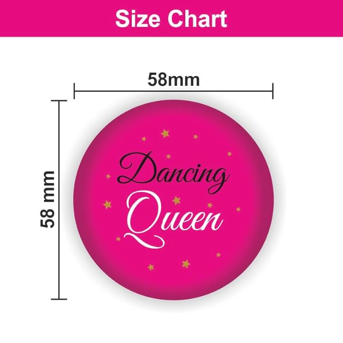 Team Bride Cute Badges Combo for Wedding (Pack of 10 Pcs, Multicolor)
