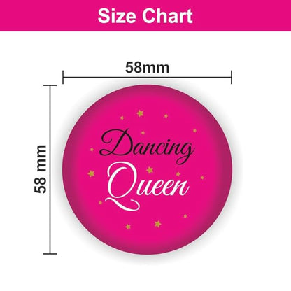 Team Bride Cute Badges Combo for Wedding (Pack of 10 Pcs, Multicolor)