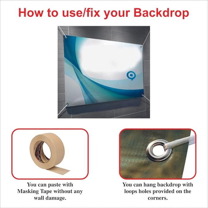 Silver Happy Anniversary Backdrop for Celebration