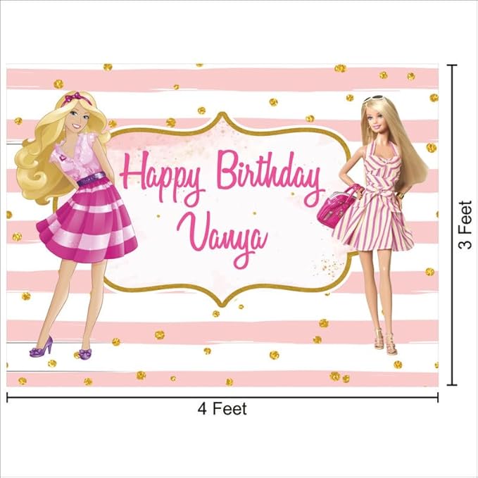 Customised Princess Birthday Backdrop Theme for Girls