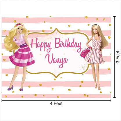 Customised Princess Birthday Backdrop Theme for Girls