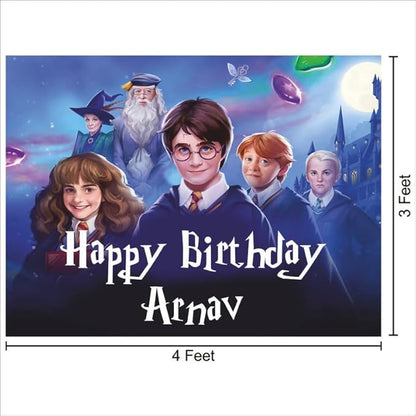 Customised Harry Potter Birthday Backdrop Theme for Kids