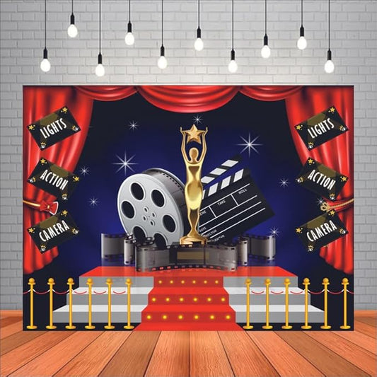 Bollywood Movie Night Backdrop Theme for Party Decorations