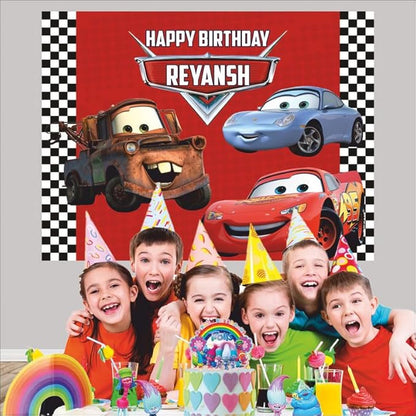 Customised Car Birthday Banner Theme