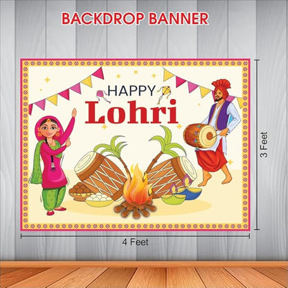 Lohri Backdrop