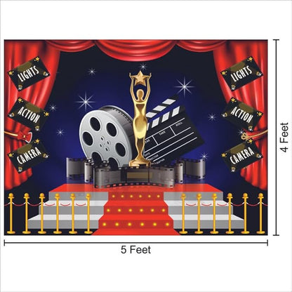 Bollywood Movie Night Backdrop Theme for Party Decorations