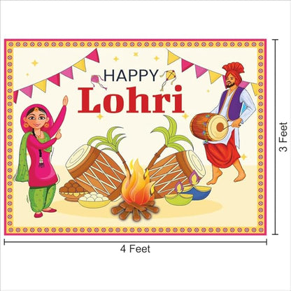 Lohri Backdrop