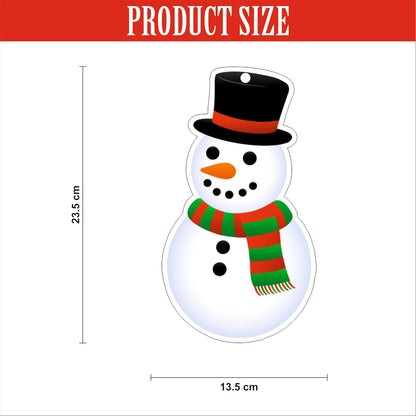 Christmas Hanging Danglers Paper Snowman and Bells Ornaments