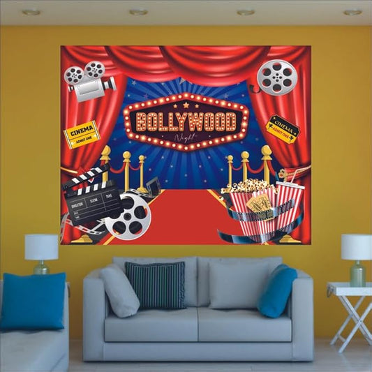 Bollywood Night Backdrop Theme for Party Decorations