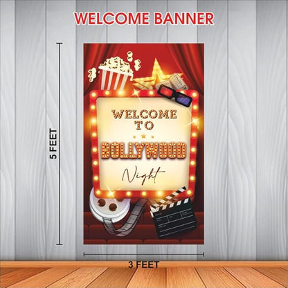 Bollywood Night Backdrop Theme for Party Decorations