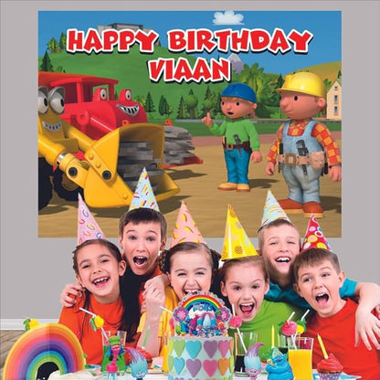 Customised Bob The Builder Birthday Banner Theme