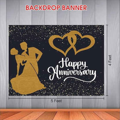 Golden Anniversary Backdrop for Celebration