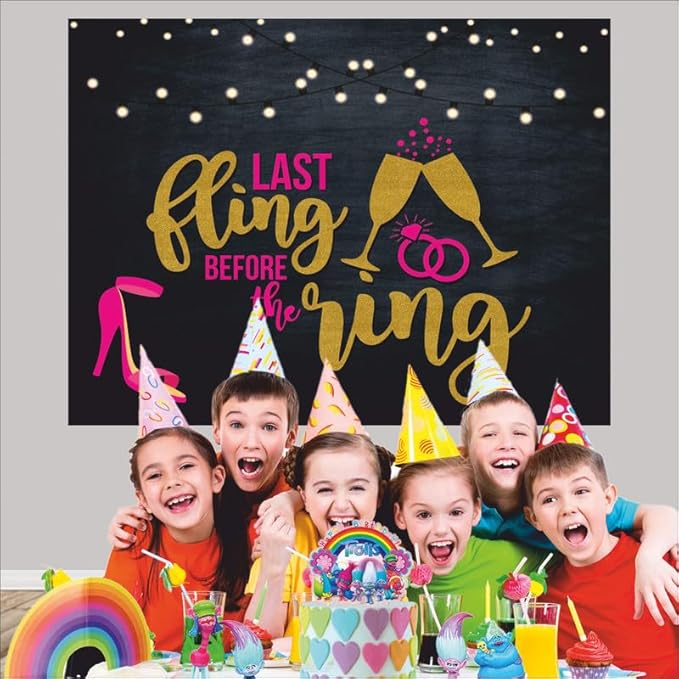 Engagement Backdrop for Decoration (Pack of 1, 5x4 Feet, Multicolor)