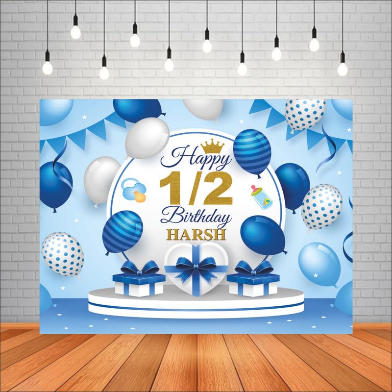Customised Half Birthday Backdrops Theme for Kids
