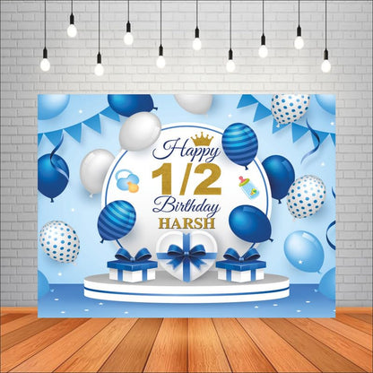 Customised Half Birthday Backdrops Theme for Kids
