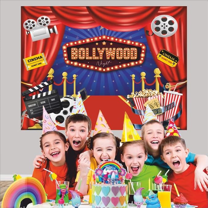 Bollywood Night Backdrop Theme for Party Decorations