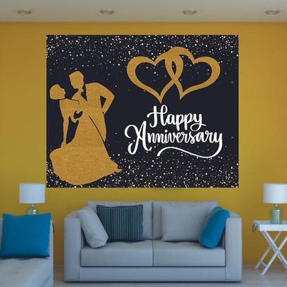 Golden Anniversary Backdrop for Celebration