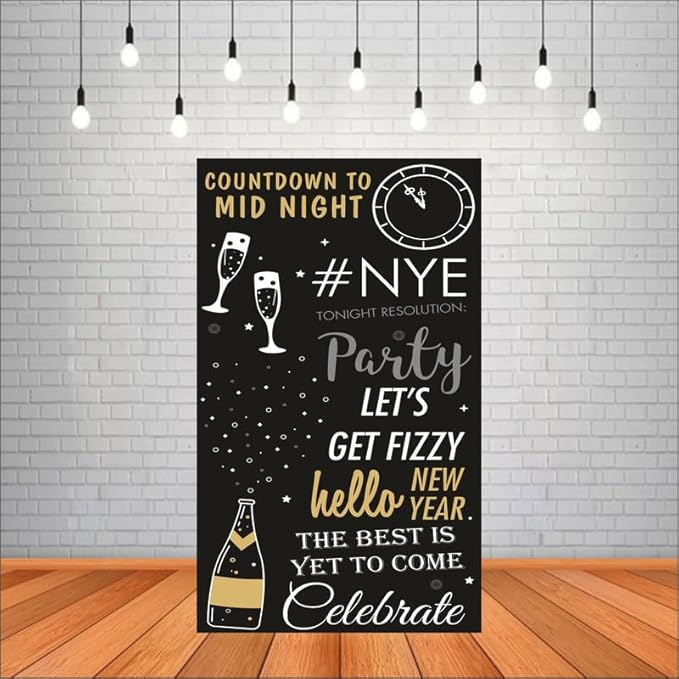 Cheers to The New Year Photography Backdrop