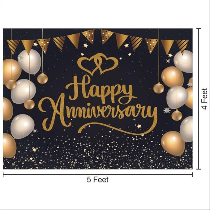 Happy Anniversary Backdrop for Celebration