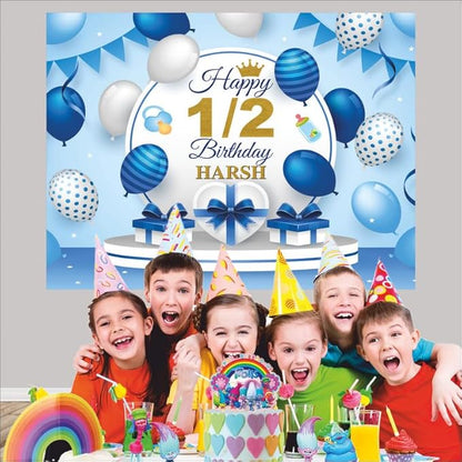 Customised Half Birthday Backdrops Theme for Kids