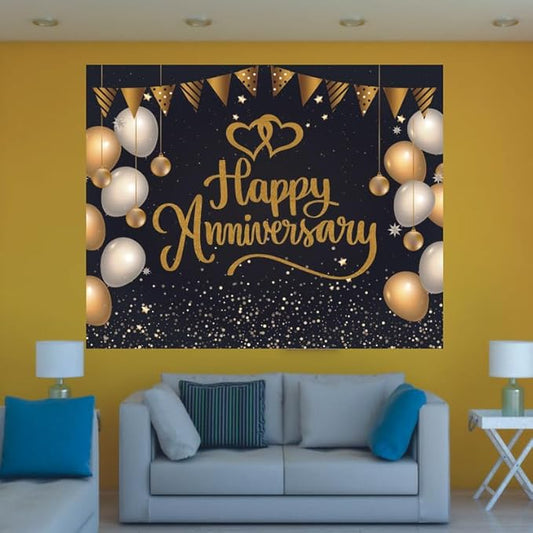 Happy Anniversary Backdrop for Celebration