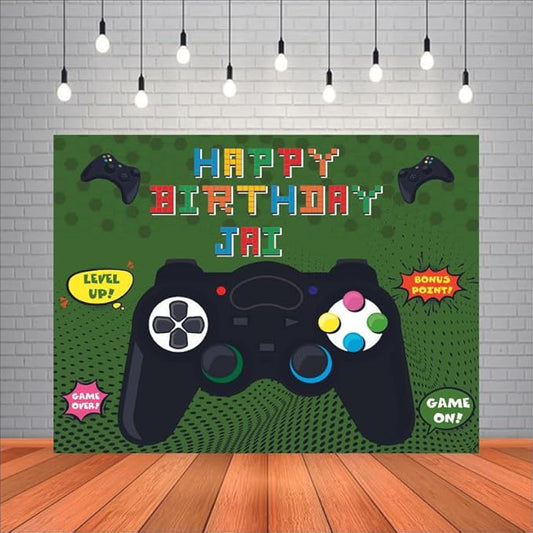 Customised Gaming Birthday Banner Theme