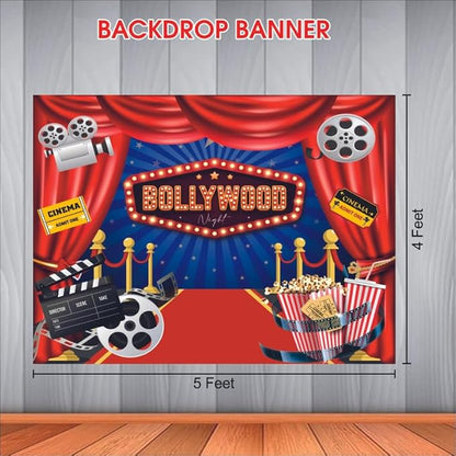 Bollywood Night Backdrop Theme for Party Decorations