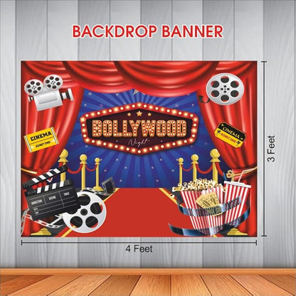 Bollywood Night Backdrop Theme for Party Decorations