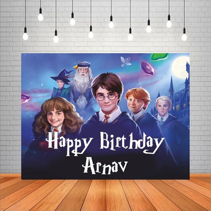 Customised Harry Potter Birthday Backdrop Theme for Kids
