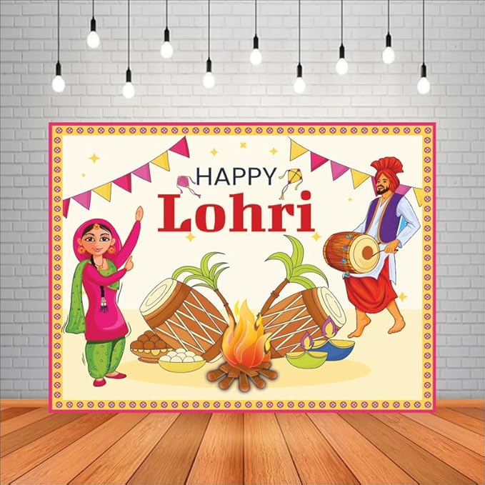 Lohri Backdrop