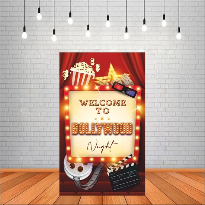 Bollywood Night Backdrop Theme for Party Decorations