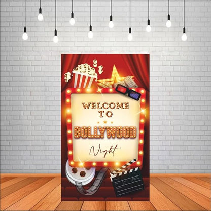 Bollywood Night Backdrop Theme for Party Decorations
