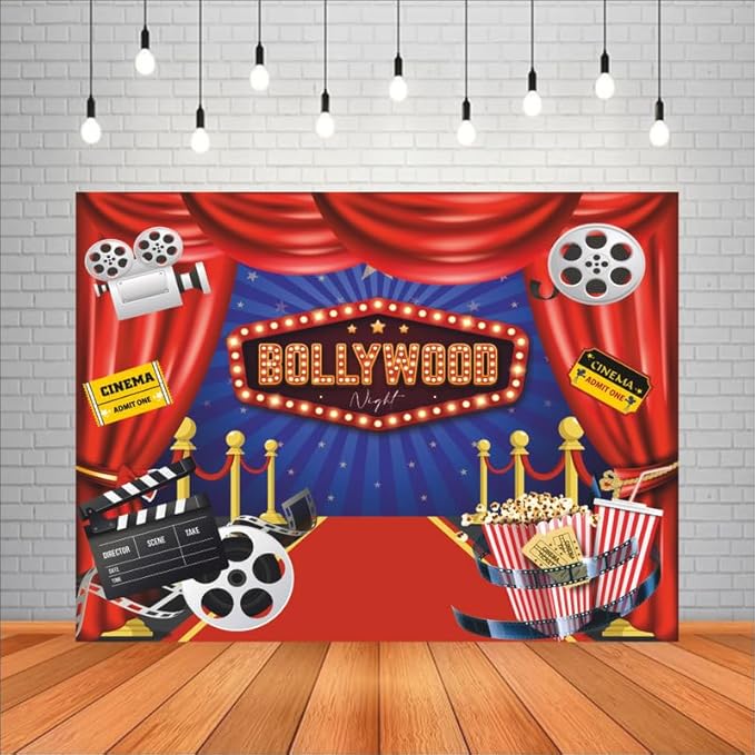 Bollywood Night Backdrop Theme for Party Decorations