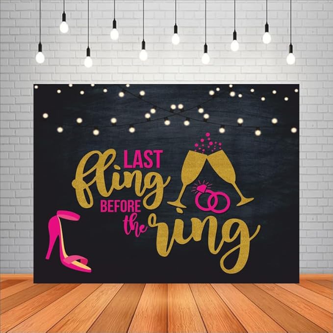 Engagement Backdrop for Decoration (Pack of 1, 5x4 Feet, Multicolor)