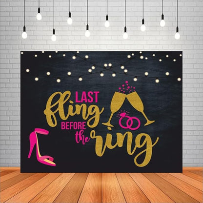 Engagement Backdrop for Decoration (Pack of 1, 5x4 Feet, Multicolor)