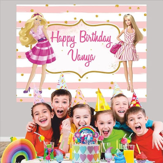 Customised Princess Birthday Backdrop Theme for Girls