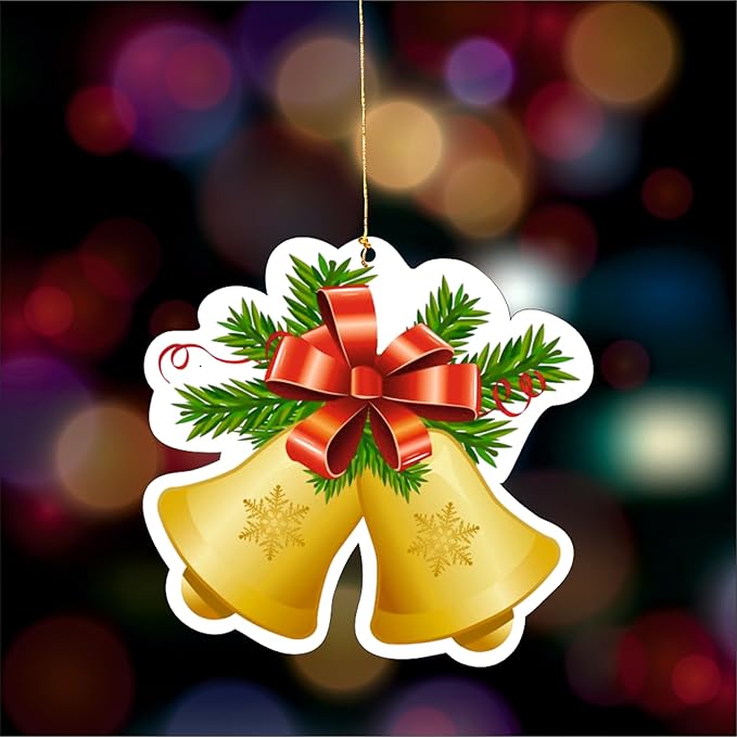 Christmas Hanging Danglers Paper Bells Ornaments