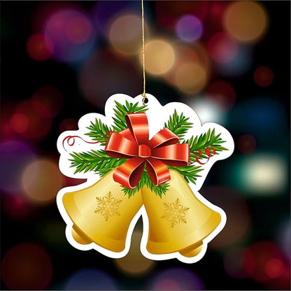Christmas Hanging Danglers Paper Bells Ornaments