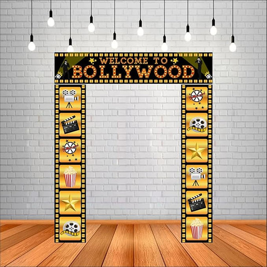 Welcome to Bollywood Movie Night Poster (Pack of 3, Multi Color)