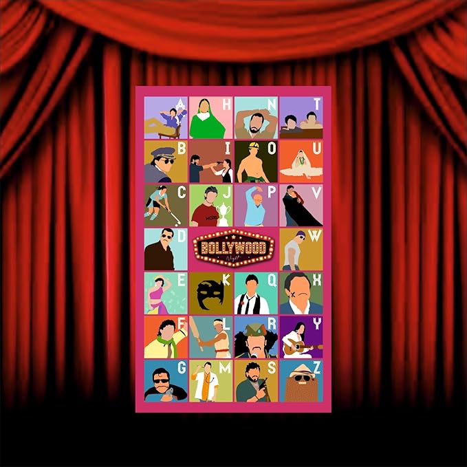 Bollywood Movie Night Backdrop Theme for Party Decorations