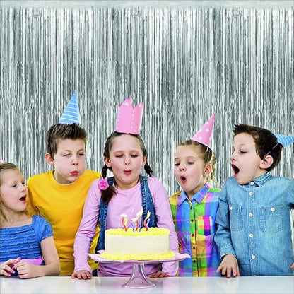 Silver Gold Foil Curtains for Decoration Fringe Curtain for Birthday